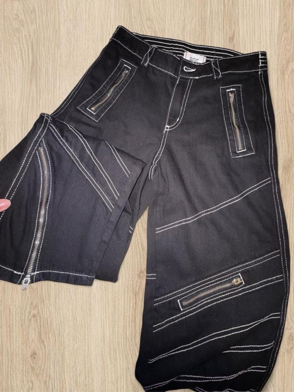 Urban Outfitters BDG tapered moto indiesleaze grunge jeans